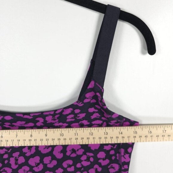 Lululemon Barre None Tank Top Mini‎ Cherry Cheetah Ultra Violet Size 6 - Picture 8 of 11